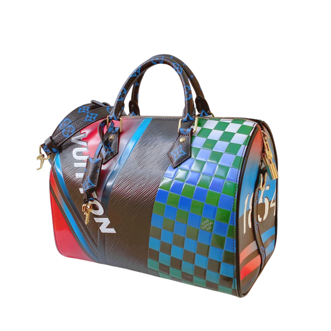 LOUIS VUITTON - SPEEDY BANDOULIERE 30 RACE PRINT