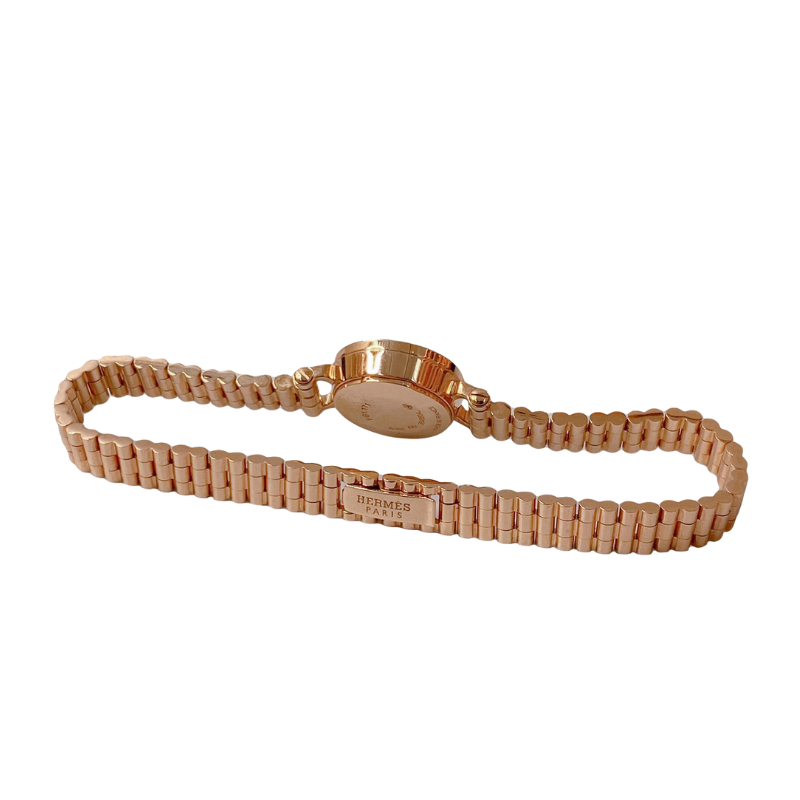 Hermès DIAMOND-SET ROSE GOLD FAUBOURG WATCH 15MM