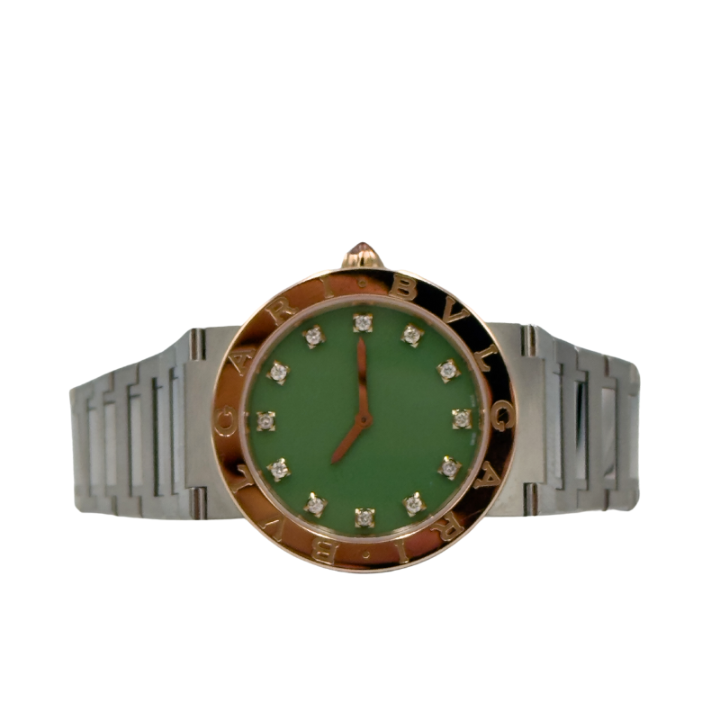 Bvlgari Bvlgari 103915 - 18k Rose Gold - Green Diamond Dial