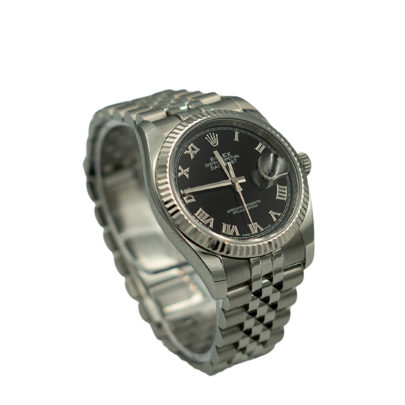 Rolex 116234 Datejust 36mm Black Roman Dial