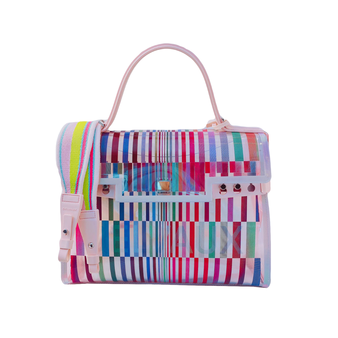 DELVAUX - TEMPETE MULTICOLOR HANDBAG