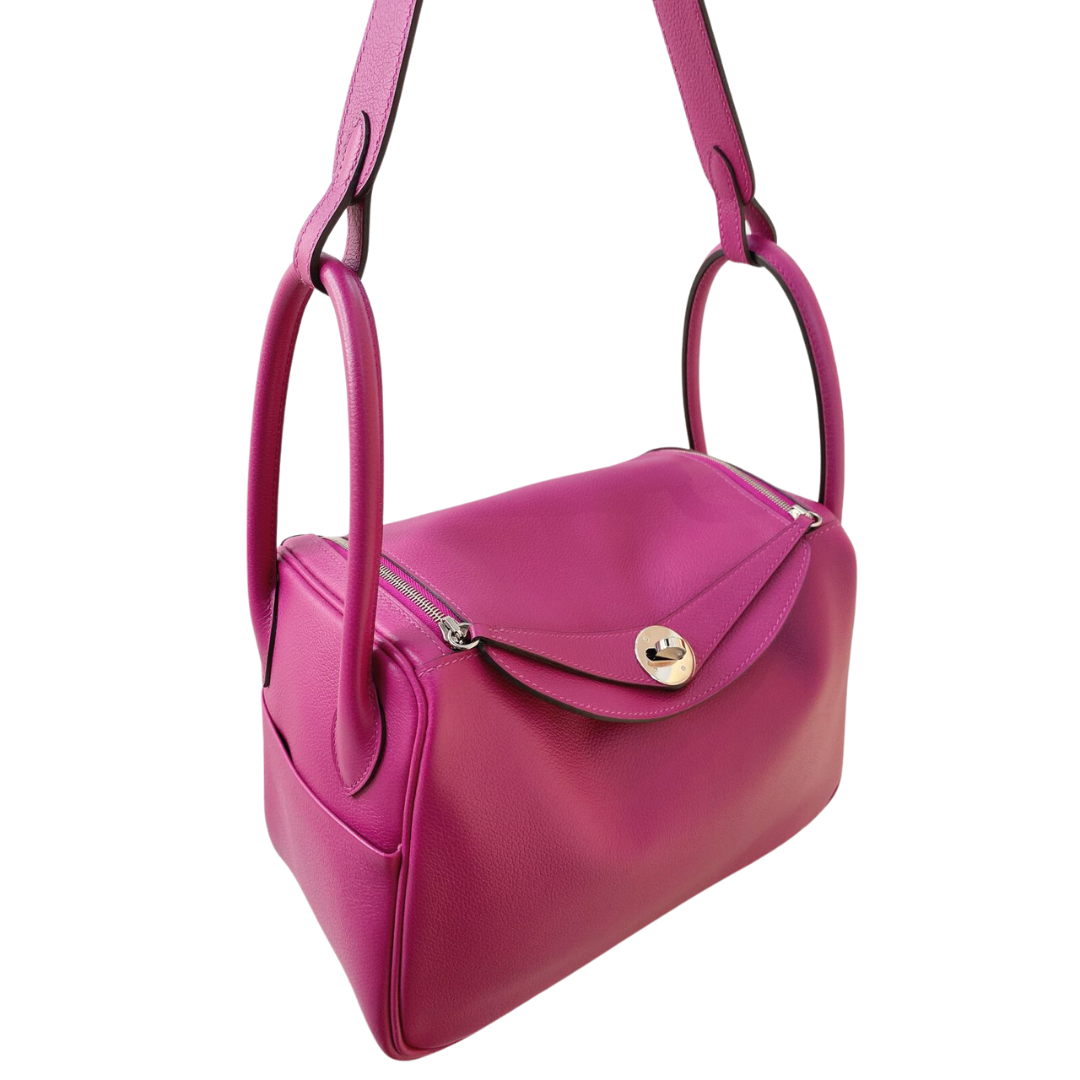 Hermès - ROSE POURPRE EVERCOLOR LINDY 26 BAG