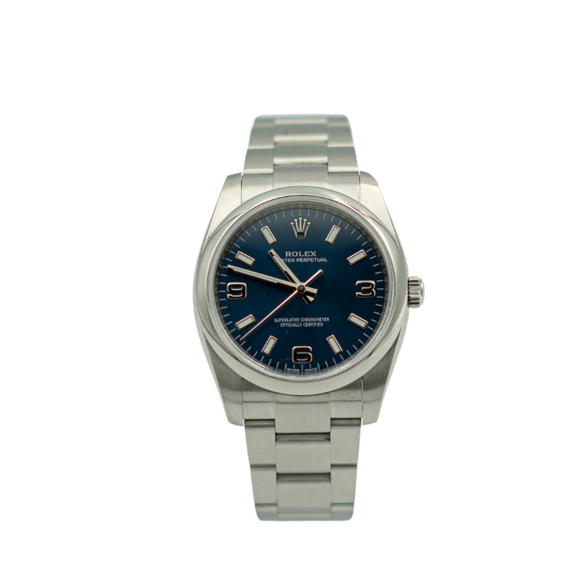 Rolex 114200 Oyster Perpetual 34mm blue dial