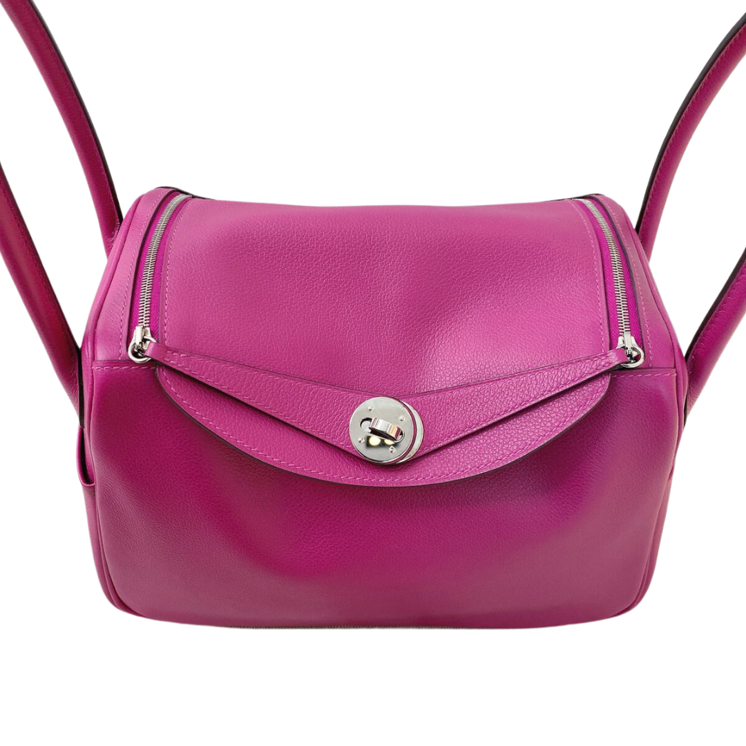 Hermès - ROSE POURPRE EVERCOLOR LINDY 26 BAG