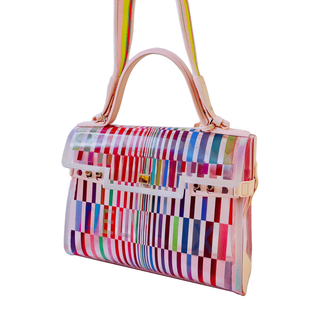 DELVAUX - TEMPETE MULTICOLOR HANDBAG