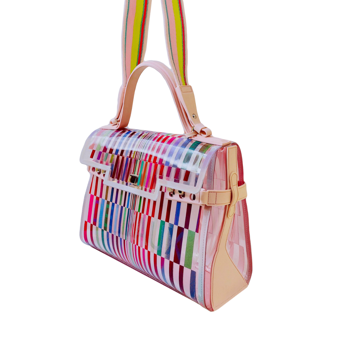 DELVAUX - TEMPETE MULTICOLOR HANDBAG