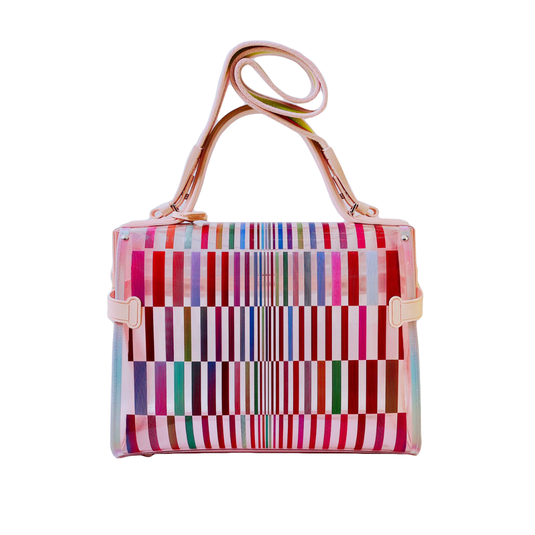 DELVAUX - TEMPETE MULTICOLOR HANDBAG