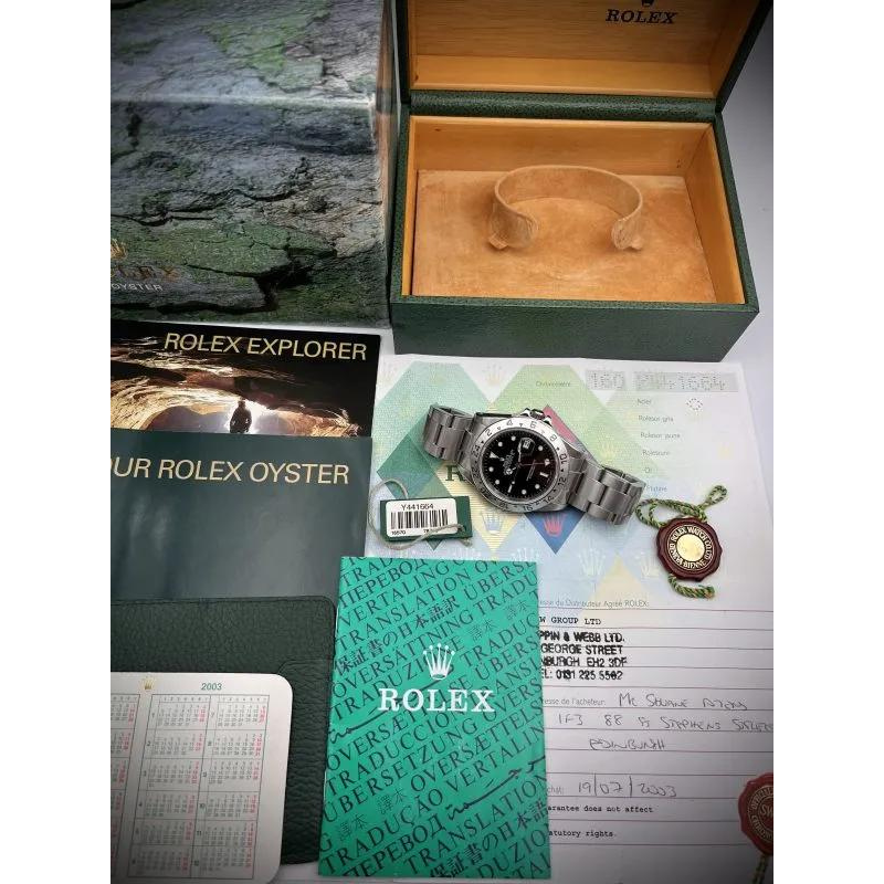 ROLEX - 16570 EXPLORER II 2003 FULL MINT SET