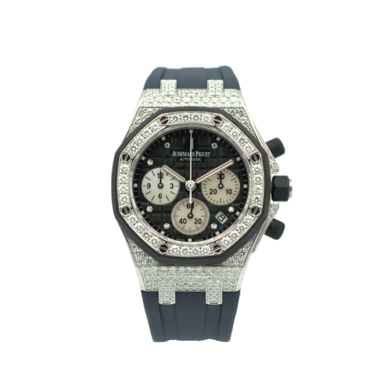 AUDEMARS PIGUET WHITE GOLD FACTORY DIAMOND 37MM