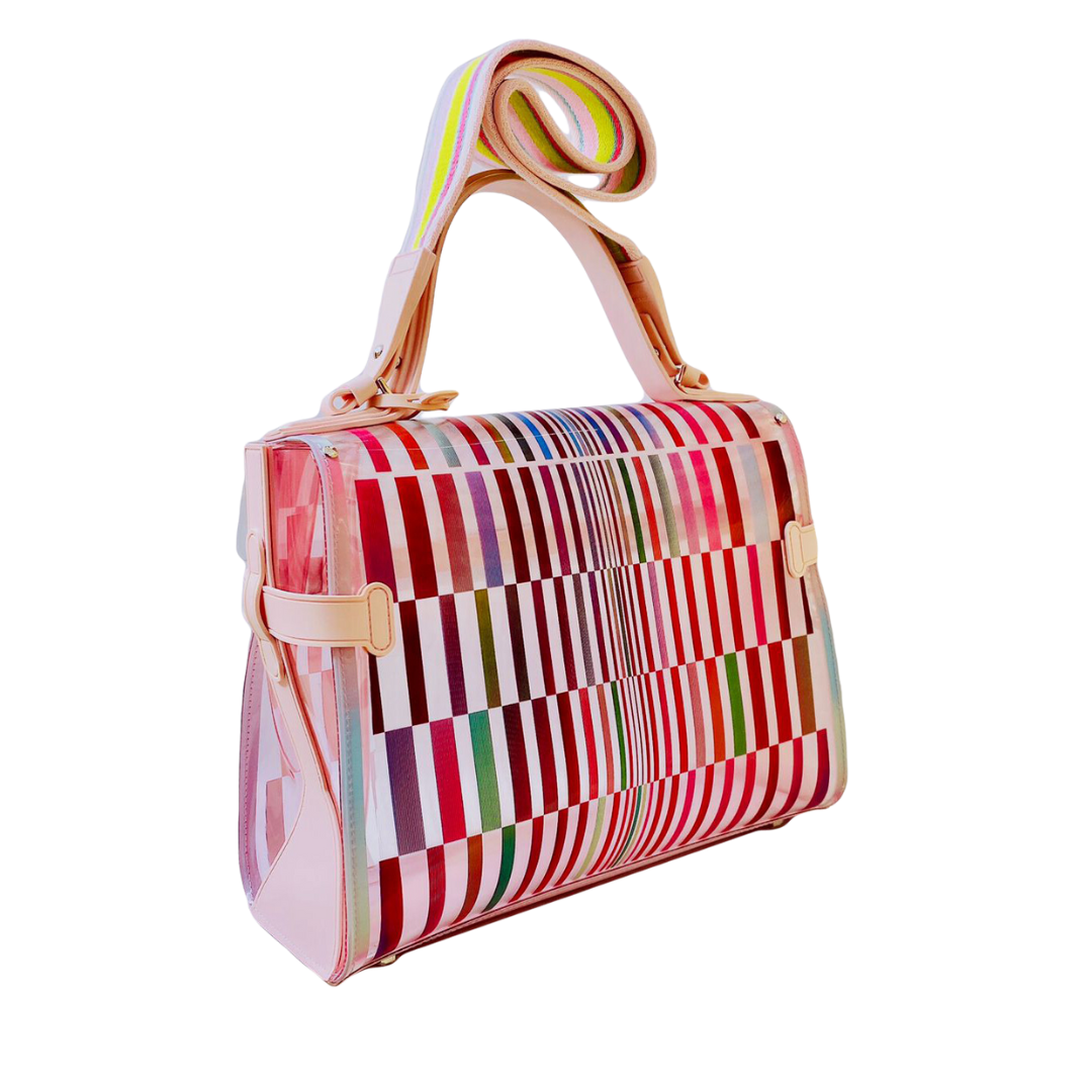 DELVAUX - TEMPETE MULTICOLOR HANDBAG