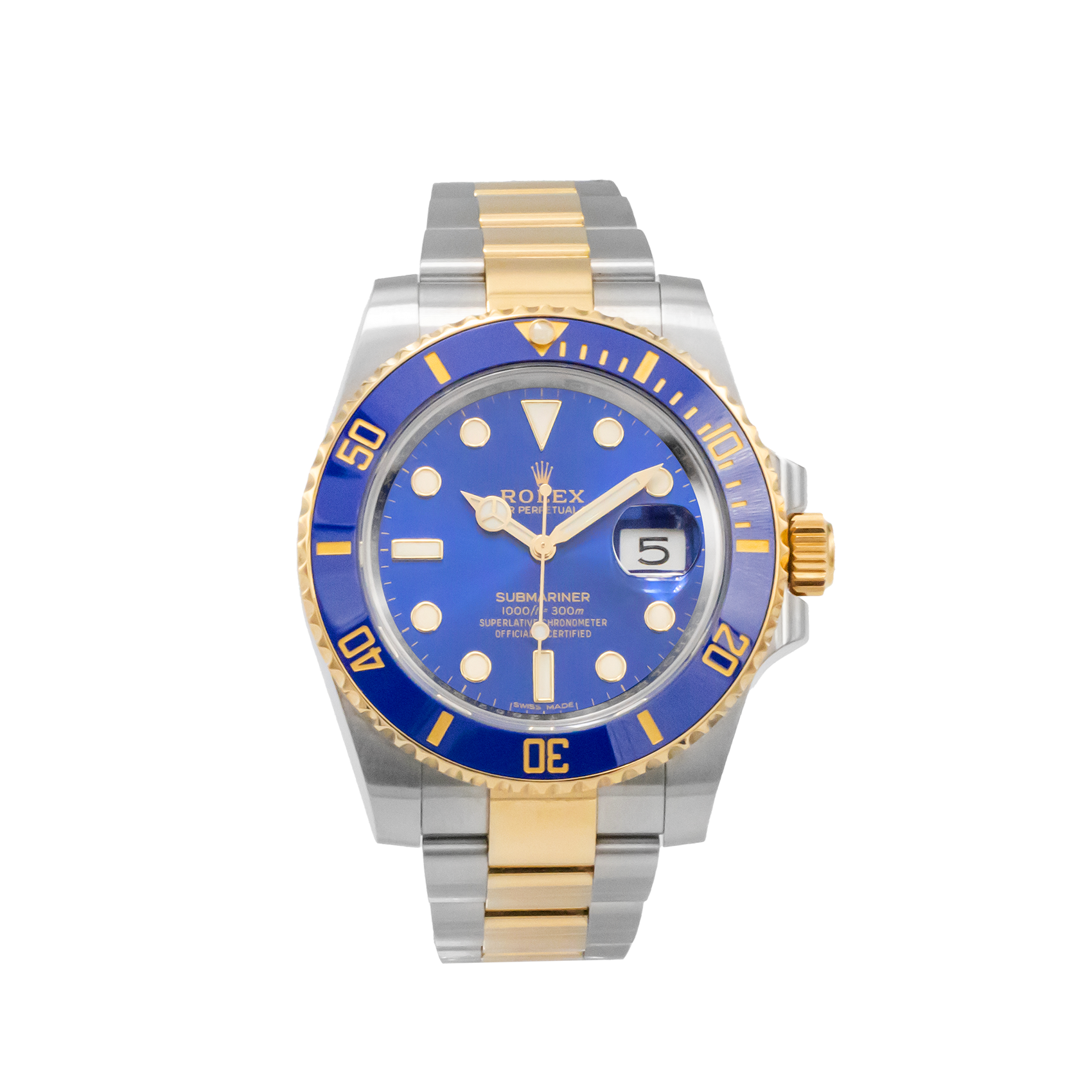 Rolex 116613LB Submariner 'Bluesy' - 2017 Full Set